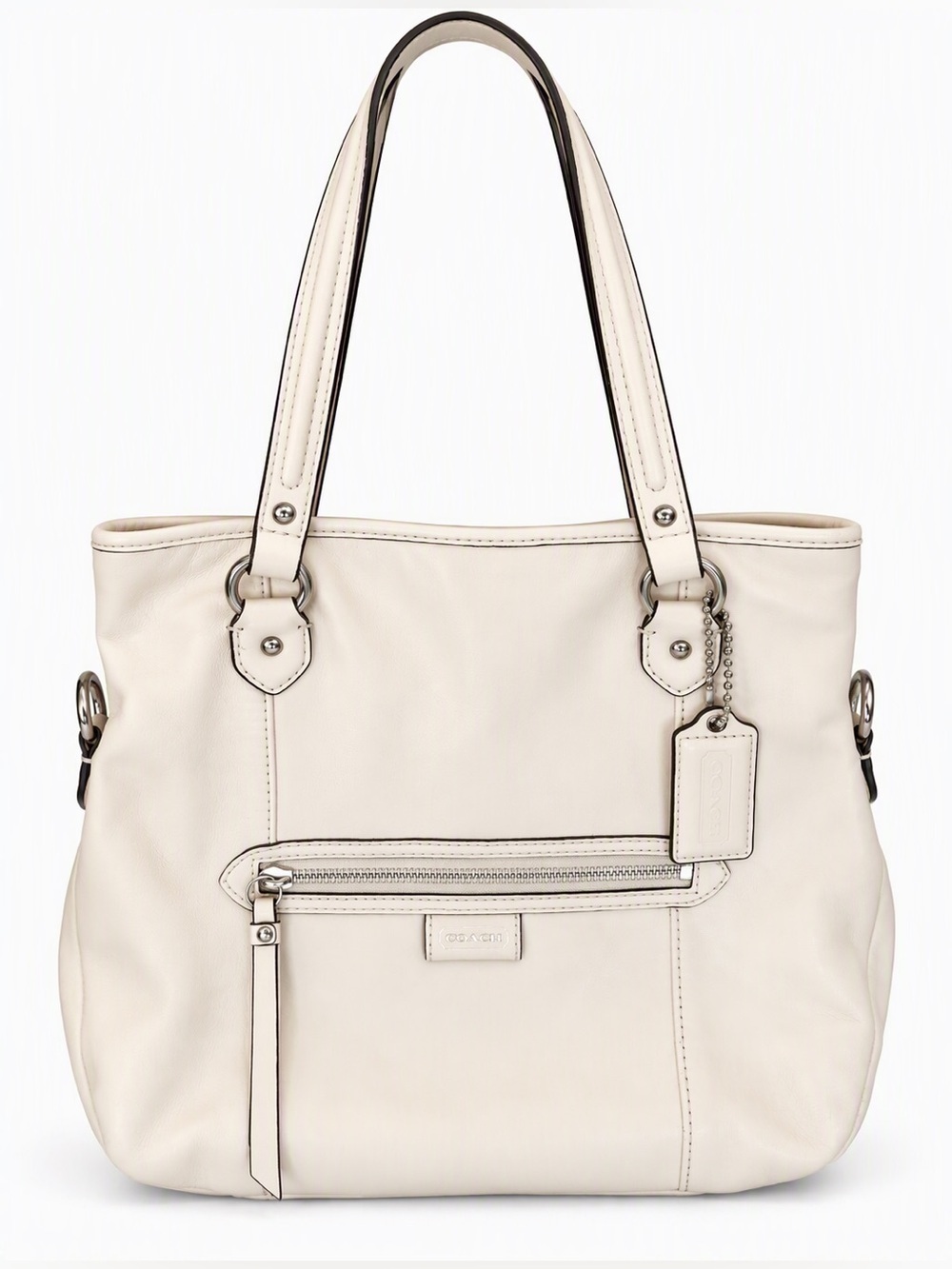 Coach Daisy Mia F23901 Ivory Leather Tote Shoulder Bag Convertible